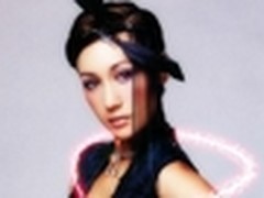 Photoshop给美女照片加上绚丽光环效果