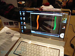 CES2010:三星发布最新款透明屏幕笔记本