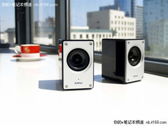 时尚黑色钢琴漆 漫步者M2迷你本本音箱