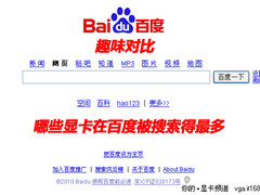 趣味对比:哪些显卡在百度被搜索得最多
