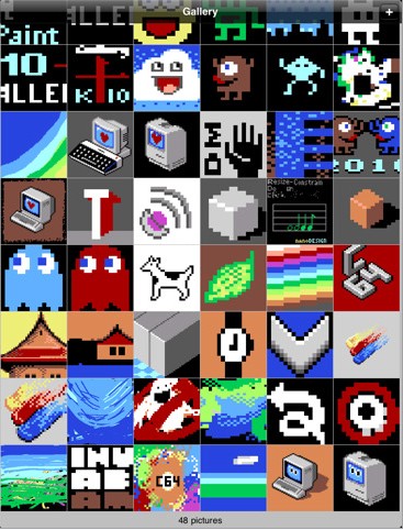 C64 Paint内置的一些图片