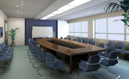 大型会议室往往都靠窗,所以对投影机亮度需求较高