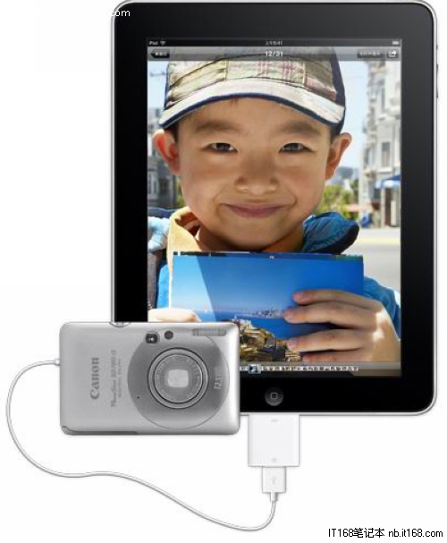苹果/苹果专为iPad设计的图片采集套件，一个USB/DC的适配器，一个...