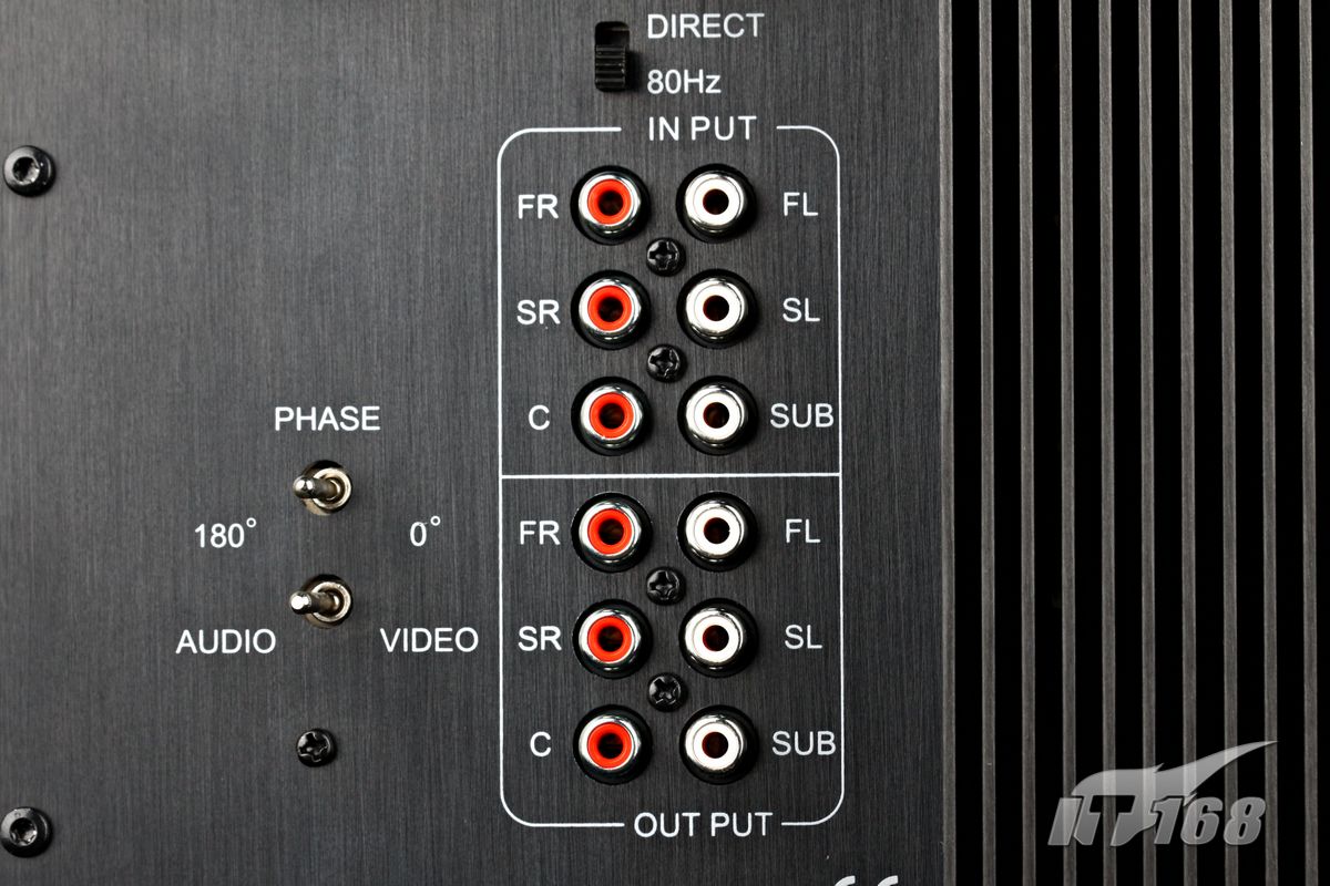 惠威h10sub背面接口